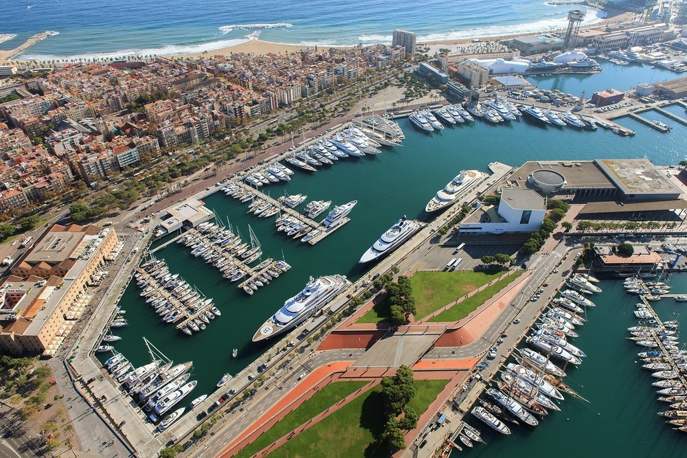 Marina Port Vell, the backdrop for the Barcelona International Boat Show