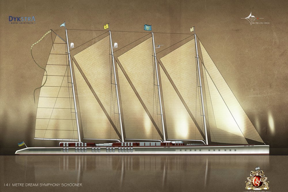 SYMPHONY - Building the largest sailing yacht in the world.