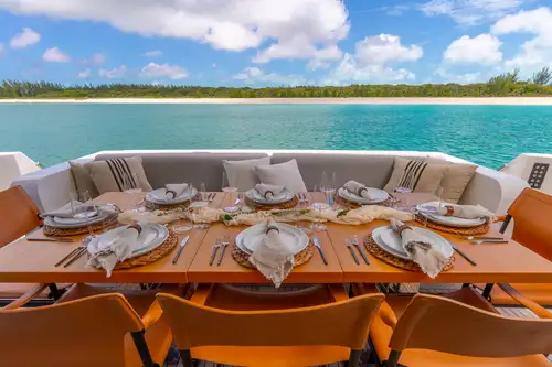 Main deck aft dining area