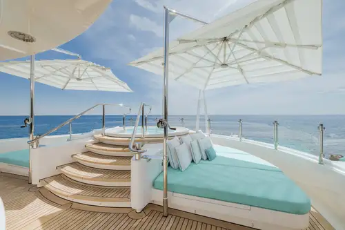 Sun deck jacuzzi