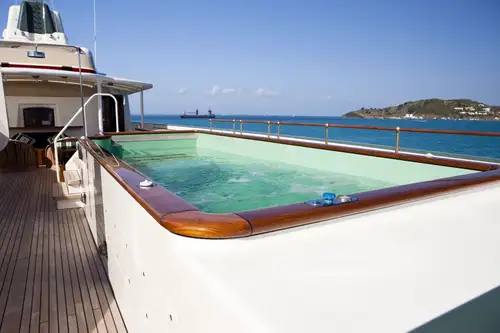 Sun deck jacuzzi