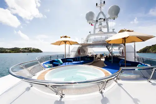 Sun deck jacuzzi